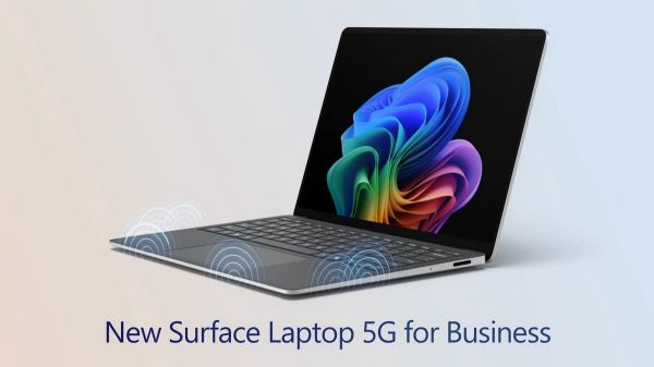 Microsoft показала ноутбук Surface Laptop 5G с Core Ultra второго поколения и 5G-модемом, поддерживающим NanoSIM и eSIM