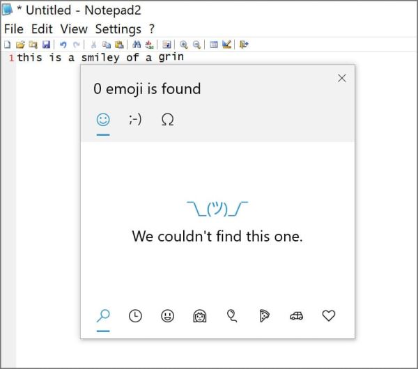 Обновление Windows 10 KB5062554 сломало поиск на панели эмодзи