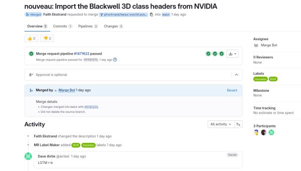 Nvidia открыла 12 тыс. строк заголовочных файлов 3D-классов для оборудования Blackwell A и Blackwell B