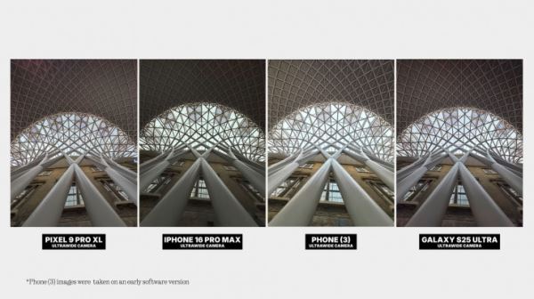 Nothing ругают за батл камер Phone (3) с топами Apple, Samsung, Google