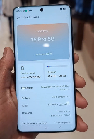 Realme 15 Pro показали на первых фото, раскрывающих секреты начинки
