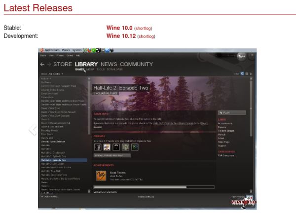 Релиз Wine 10.12