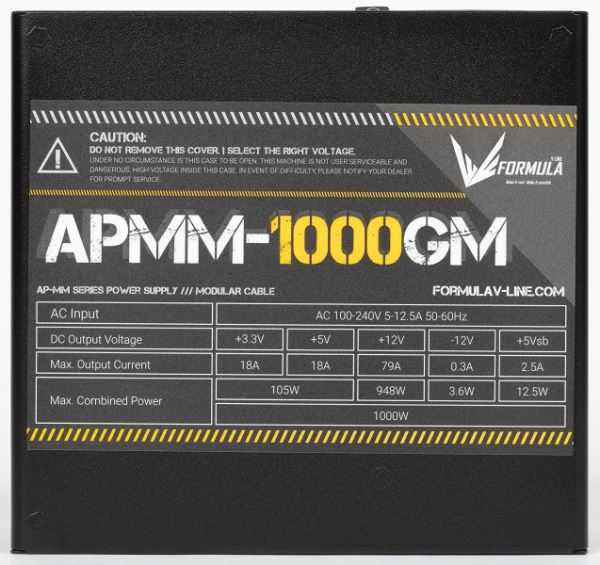 Обзор блока питания Formula V-Line APMM-1000GM