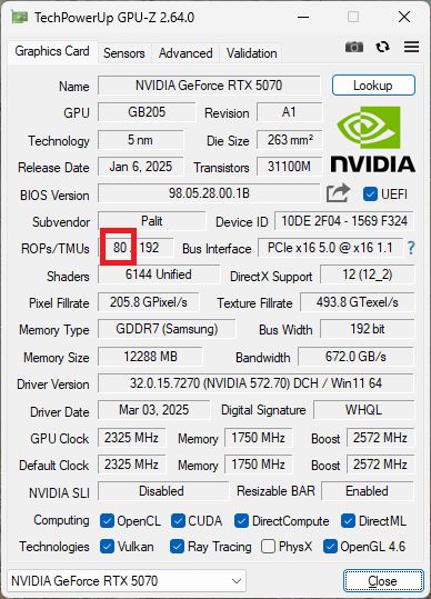 Обзор видеокарты Palit GeForce RTX 5070 GamingPro OC (12 ГБ)