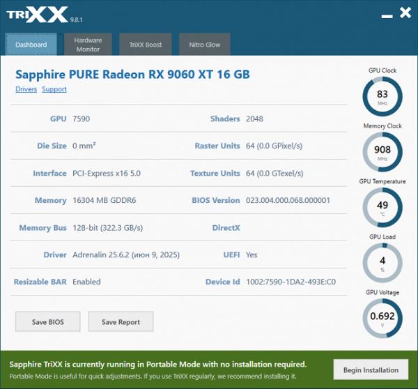 Обзор видеоускорителя AMD Radeon RX 9060 XT на основе карты Sapphire Pure Radeon RX 9060 XT (16 ГБ)