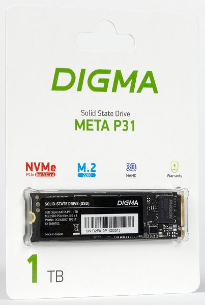 Тестирование SSD Digma Meta P31 1 ТБ на контроллере Phison E31T с поддержкой PCIe Gen5